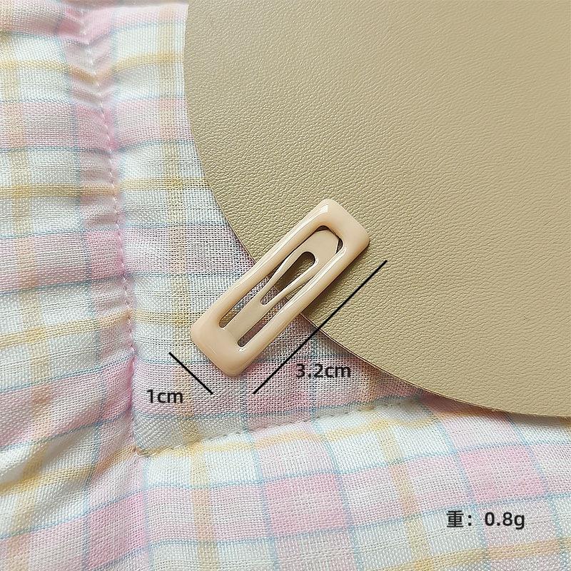 Mini Square Clip 3cm Sweet BB Clip Candy Color Summer Children's Broken Hair Macaron Color Side Clip Hairpin Hair Accessories