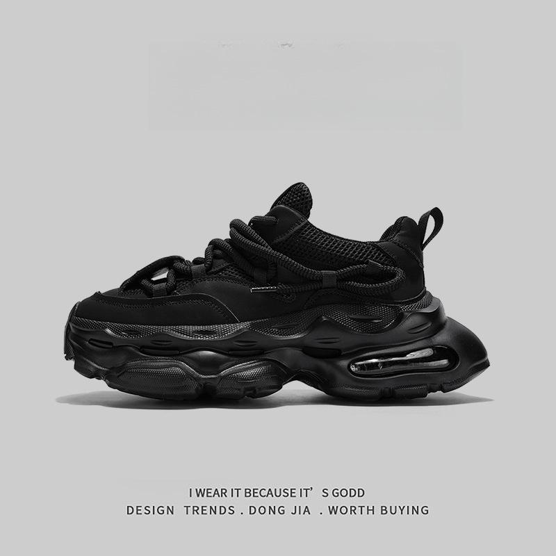 Донгцзя Qобувь: Модные кроссовки в стиле "dad shoes" с толстой подошвой и эффектом увеличения роста - Стильные, универсальные, для повседневного спорта.