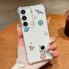 Чехол для телефона с принтом мультяшного астронавта для Samsung Galaxy S26 S25 S24 S23 Ultra S22 Plus S21 S24 S25 FE Прозрачный Ударопрочный Мягкий Чехол