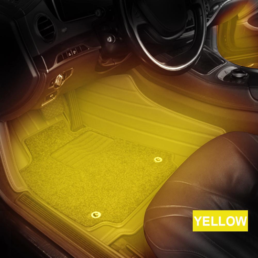 Пульт дистанционного управления/голосовое управление 24/36/48/72 светодиодные лампы для украшения автомобиля, атмосферная лампа, автомобильные интерьерные декоративные светильники, светодиодные лампы для ног автомобиля, окружающая лампа