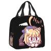 Neco Arc Cat Insulated Lunch Bags for Women Cartoon Comic Game Resuable Cooler Thermal Bento Box Work School Travel
