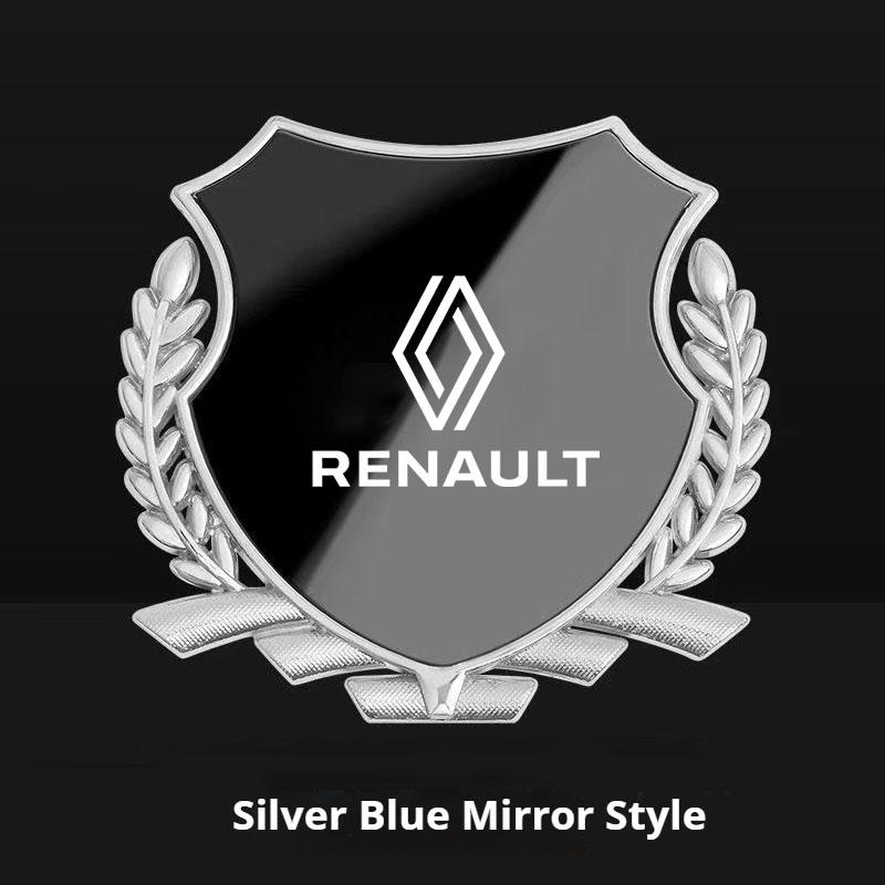 For Renault 2026 New Hub Caps Metal Car Trunk Window Side Emblem Badge Decal Sticker For Renault Clio Megane Trafic Captur Maste