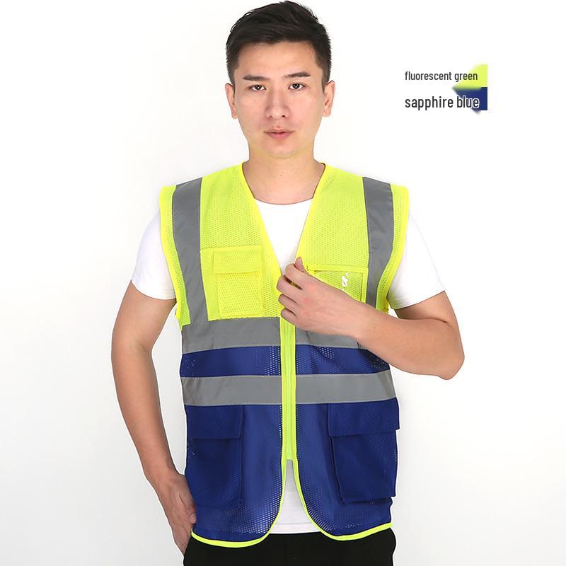 Breathable Mesh Reflective Safety Vest for Inspection, Construction, Riding, and Gardening