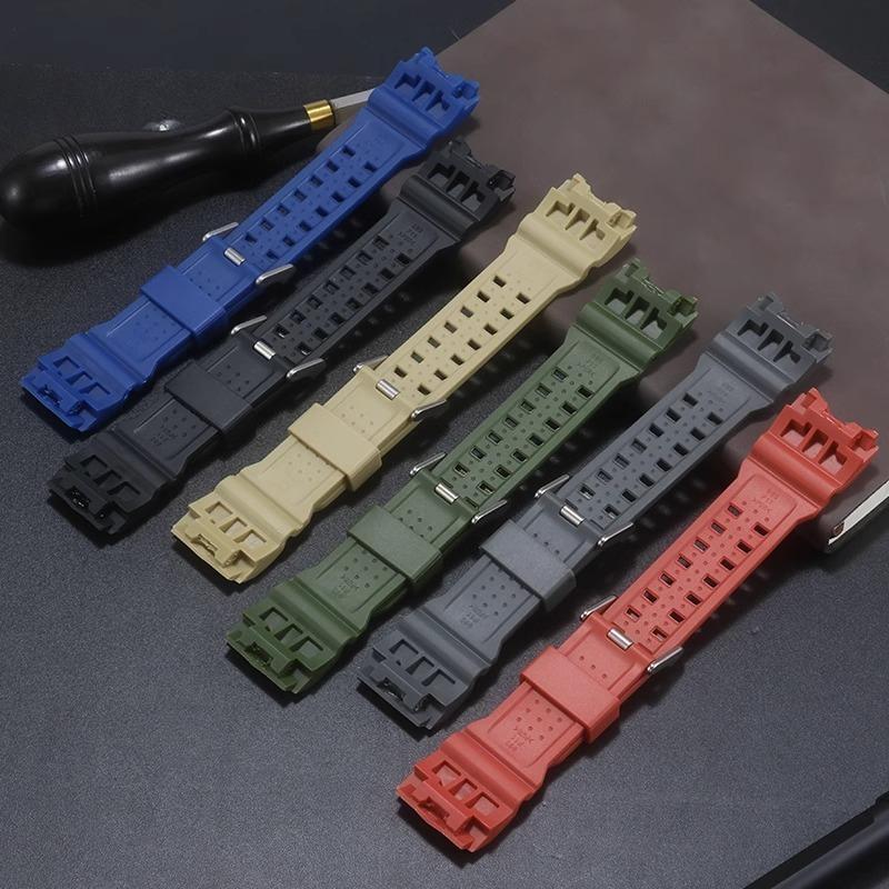 Resin Silicone Watch Strap for Casio Big Mud King Watch GWG-1000 GWG-1000GB GWG-1000-1A/A3/1A1 GB/GG Wristband Red Black Khaki