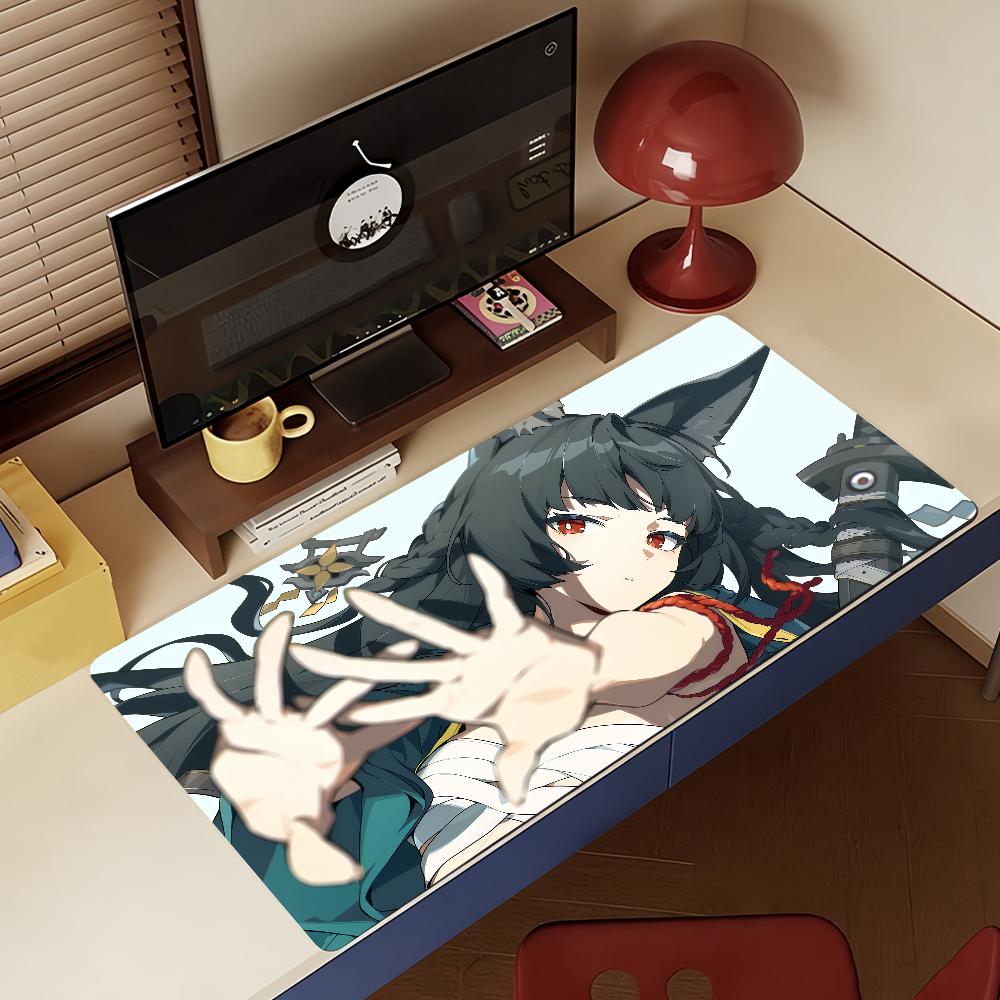 Игровой Hoshimi Miyabi Zenless Zone Zero Коврик для мыши Нескользящая резина Геймерский Баланс Компьютер Декор Настольный коврик Ноутбук Офис Большой