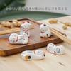 Chopstick rests cat 5-piece set Japanese style cute lucky happiness pillow pen holder ornament miniature goods tabletop izakaya small items interior