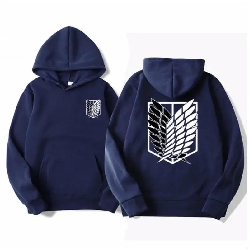 Men's Hoodie Anime Hoodies Men Women Streetwear Pullover Harajuku Shingeki No Kyojin Hoodies Sweatshirt Clothes