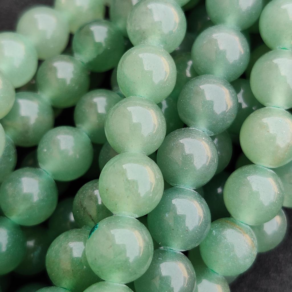 Natural Green Aventurine, 6mm 8mm 10mm Size Round Beads, Natural Green Gemstone, 14-15 Inch Strand.