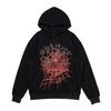 Oversized Cotton Hoodie Men Women Streetwear Hip Hop Casual Sweatshirt With Foamed Letter Print 555555