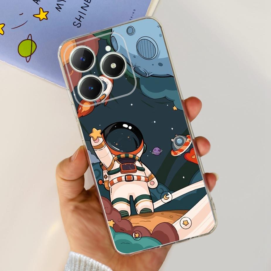 Чехол для Realme C61 Чехол для Realme C63 RMX3939 Новый модный расписной чехол Мягкий силиконовый чехол Для Realme C61 C 63 RealmeC61 RealmeC63 Сумки