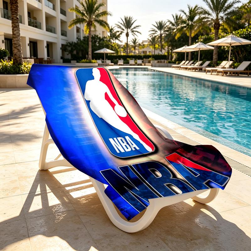 basketball Print Beach Towel Design, Soft, Lightweight. for Home Bathroom, Spa, Pool, Yoga, Surfing, Camping, Gift for Family, Friend