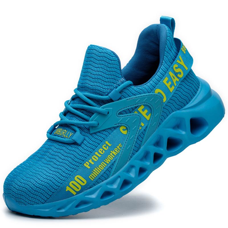 Fashion Safety Shoes For Women Men Indestructible Shoes Anti-Puncture Anti-Smash Work Shoes Lightweight Comfort Protective Shoes