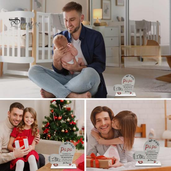 Деревянное украшение в виде сердца для родителей, отдельно стоящее украшение в виде сердца для стола, подарок на День отца, День матери