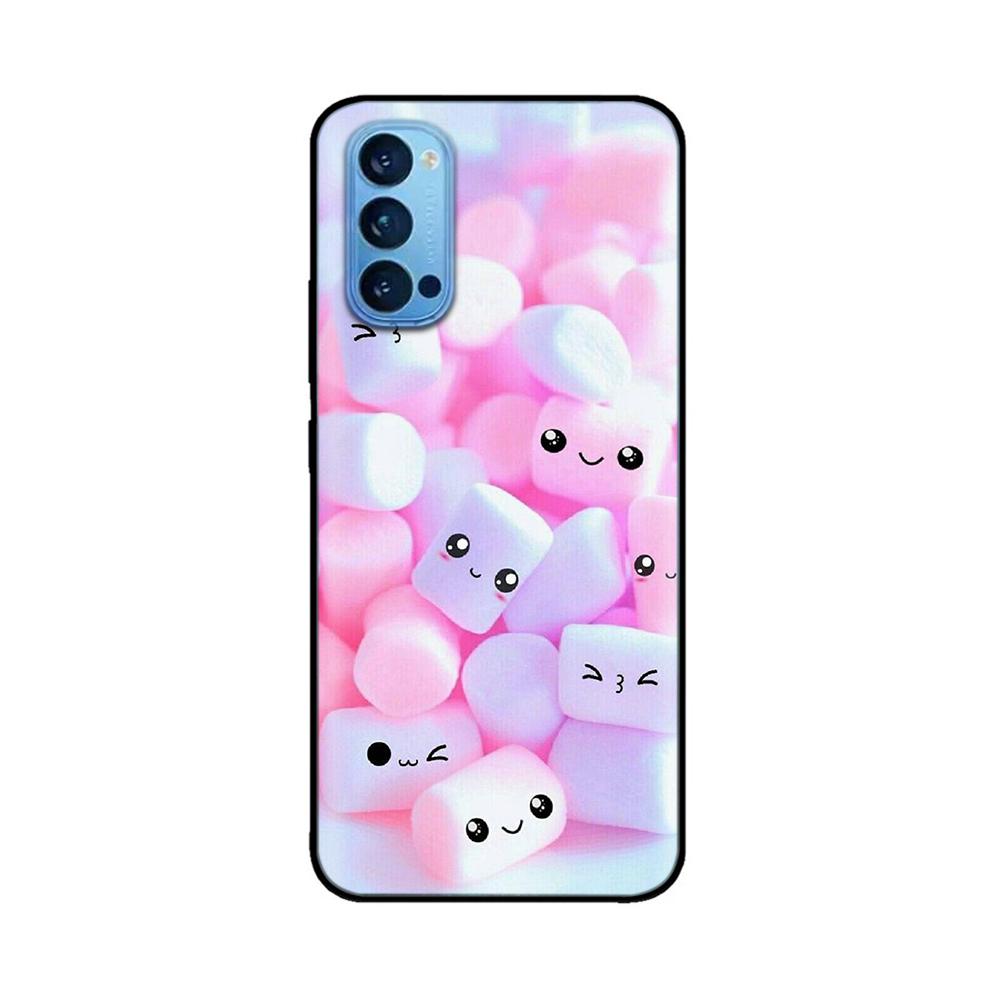 Чехол для Oppo Reno4 Pro 5G Мягкий ТПУ Черный Силиконовый Задняя Крышка Телефона для OPPO Reno 4 Reno4 Pro 5G 4G Чехол Funda Coque Бампер Capa