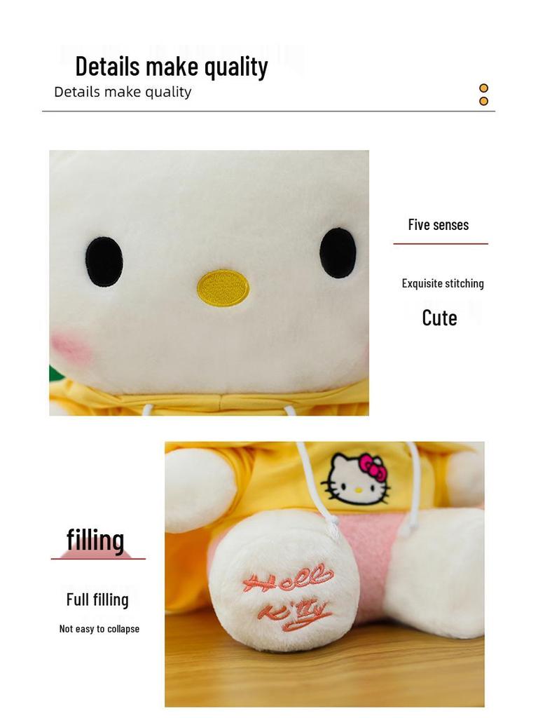 Плюшевая игрушка Hello Kitty для международной торговли: Милая подушка-трансформер и подарок на день рождения