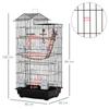 Bird Cage For Budgies Finches Canaries W Accessories Toys Tray