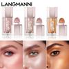 Langmanni Новые продукты наносятся на яркие жидкие жидкие блестки, монохромные, жемчужные, светлые, земные, цветные вспышки