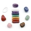 14PCS Natural Stone Set 7 Chakra Reiki Healing Stone Quartz Mineral Ornament Healing Gemstone Home Decoration Craft Stones Gifts