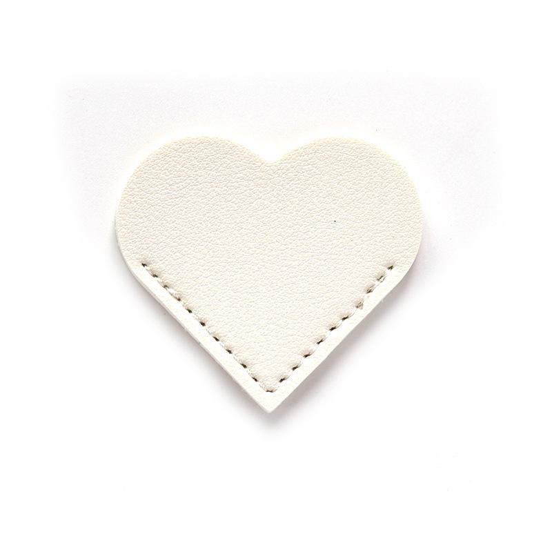 Держатель для книг из искусственной кожи в стиле «сердце любви» — изысканный портативный подарок для студенческой библиотеки. Креативная закладка в форме сердца с мультяшным персонажем.