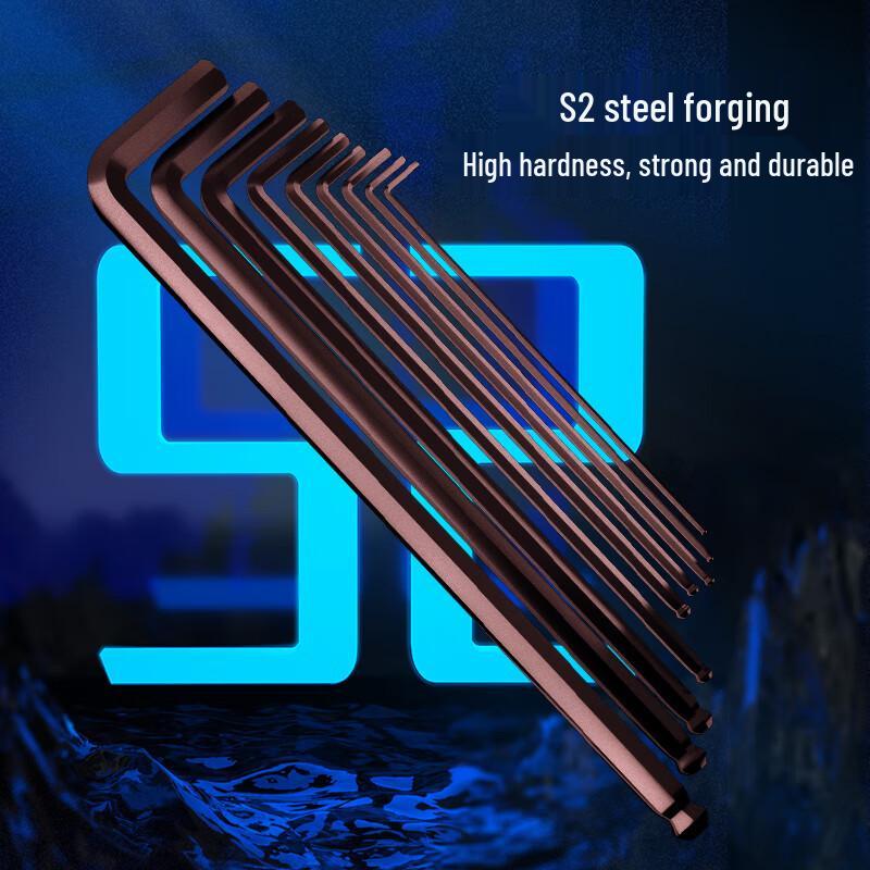 Deli Extra Long Ball-End Hex Key Set