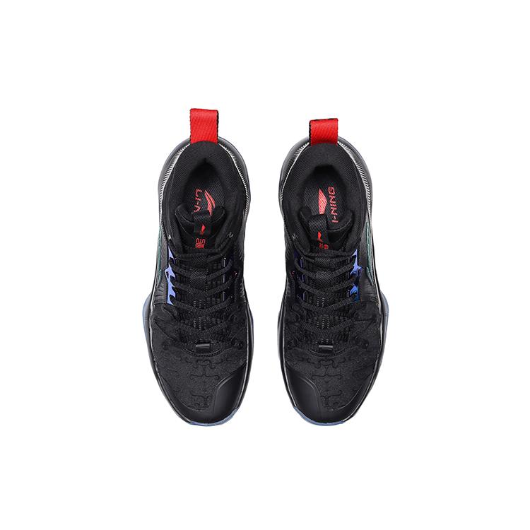 Li Ning Бык с Могучим Духом Амортизация Скользкие Устойчивые к Истиранию Высокие Баскетбольные Кроссовки ABAQ137-10
