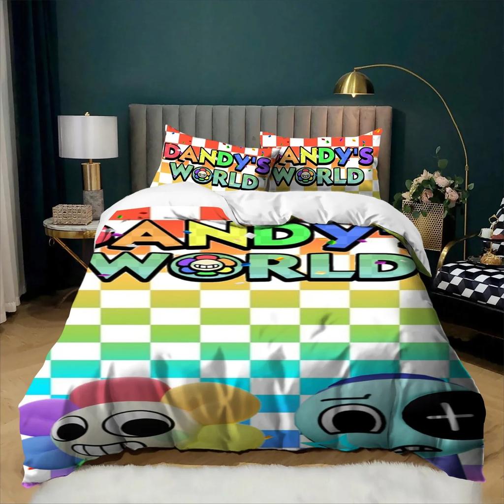 Изысканный 3D Игровой D-Dandys W-World Подростковый Пододеяльник Наволочка Комплект Постельного Белья Детский Мальчик Девочка Комплект из 2/3 предметов Домашний Текстиль