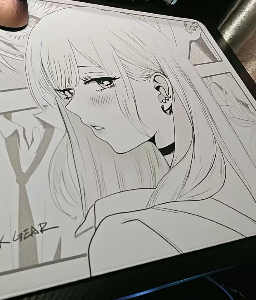 Оригинальный большой нейтральный коврик для мыши ATK Dream Anime Сбалансированный для FPS Специально для киберспортивных игр и офиса Подарок в стиле Valorant
