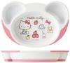 Skater Children's Plate, Easy-to-Scoop, Baby Lunch Plate, Hello Kitty, 1970s Sanrio Design, 22.7 X 15.7 X 3.6cm (WP7)
