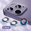 Metal Ring Lens Protector Tempered Glass Camera Cover For iPhone 16 15 14 13 12 11 Pro Max 16 Plus 13 Mini