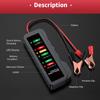 12V Car Battery Tester, Alternator Tester Automotive,Battery Checker, Analyzer To Check Alternator & Battery Charging System,LED