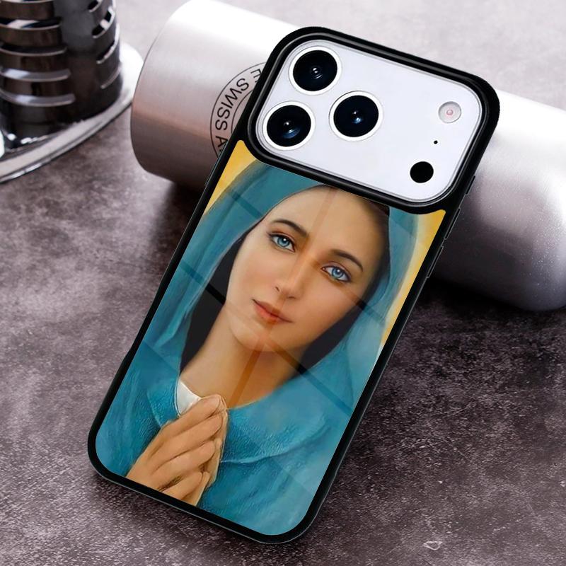 Чехол для телефона с изображением Девы Марии для iPhone 17,16e,15,14,13,12,11,Mini,Pro,MAX мягкий силиконовый чехол