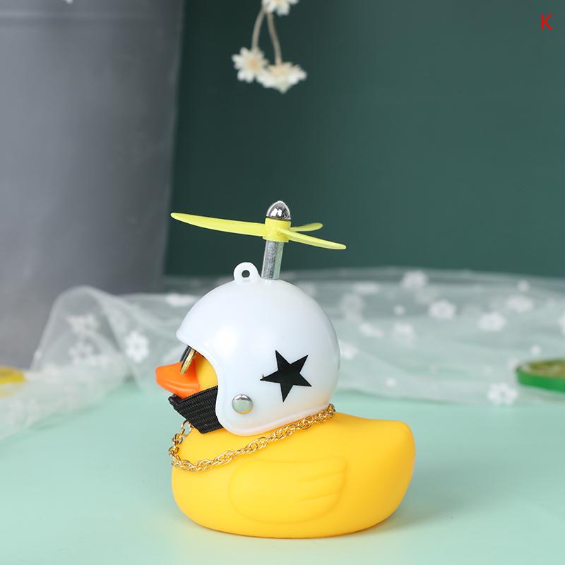 Car Bicycle Decorate Lovely Small Yellow Duck With Sound Helmet Outdoor Sports