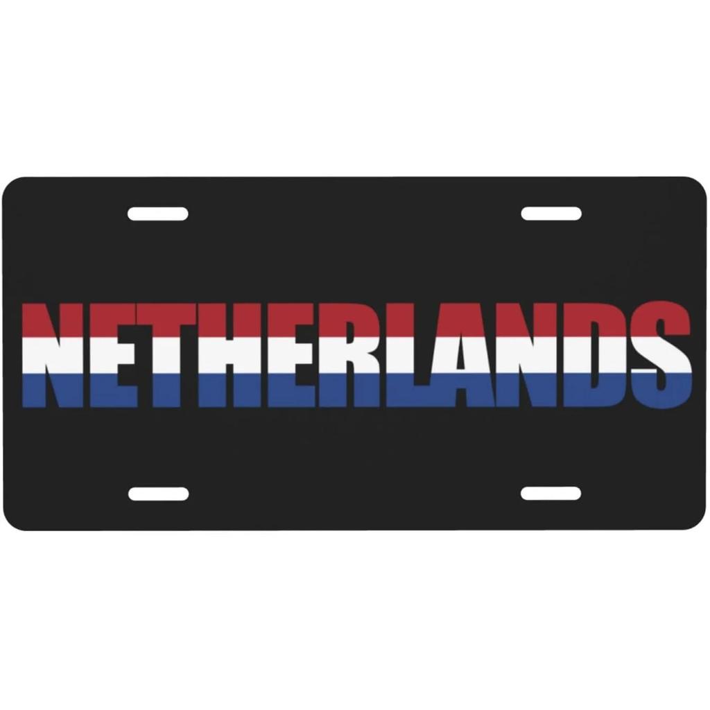 Vintage Plaque National Flags License Plate Spain Russia Netherlands Metal Tin Sign Garage Bar Pub Club Home Wall Decor 6X12Inch