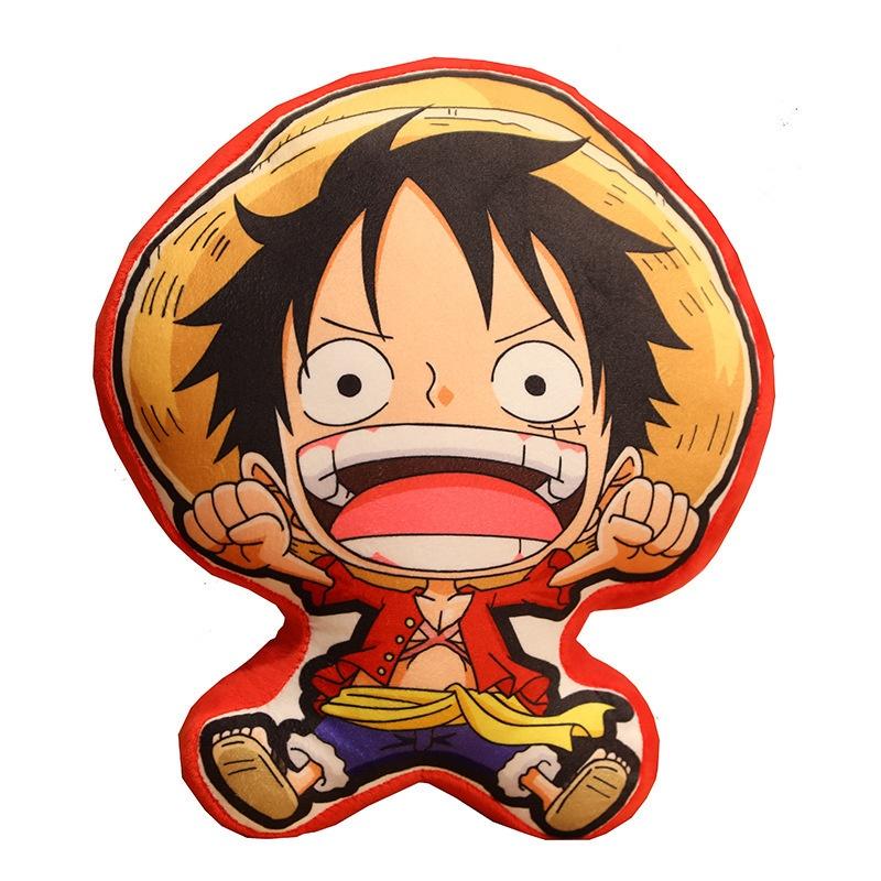 Креативная плюшевая подушка One Piece, мультяшная подушка Луффи, Зоро, Чоппера, детский фестивальный подарок, персонажи)