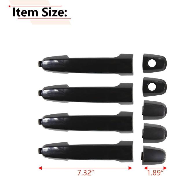RLB-HILON 1Set Exterior Door Handle Compatible With Toyota Camry 2002 To 2006, For Corolla 2003 To 2013, For RAV4 2001 To 2012, For Matrix 2003 To