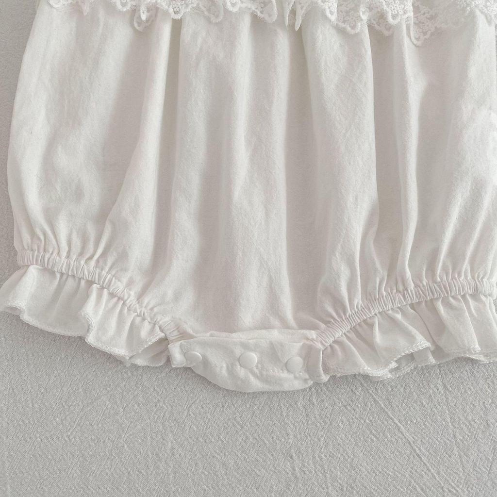 Комплект: Девочковое французское платье без рукавов с цветочным принтом и сборками & Боди для малыша для сестер