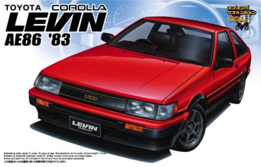 Aoshima Bunka Kyozaisha The Best Car GT AE86 Corolla Levin Early Type 1/24 No.80