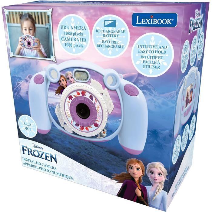Lexibook, La Reine des Neiges, Appareil Photo Numérique Enfant, Photo, vidéo, audio & jeux, carte SD 32 Go