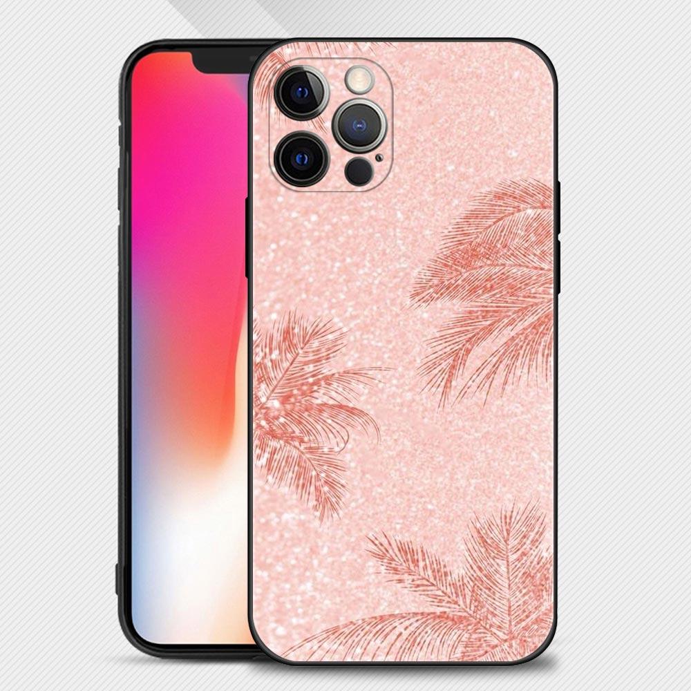 Силиконовый чехол с красивым розовым изображением для Apple iPhone 14 14 13 12 11 Pro Max XS Max XR X 7 8 Plus 13 12 Mini 6S Shell