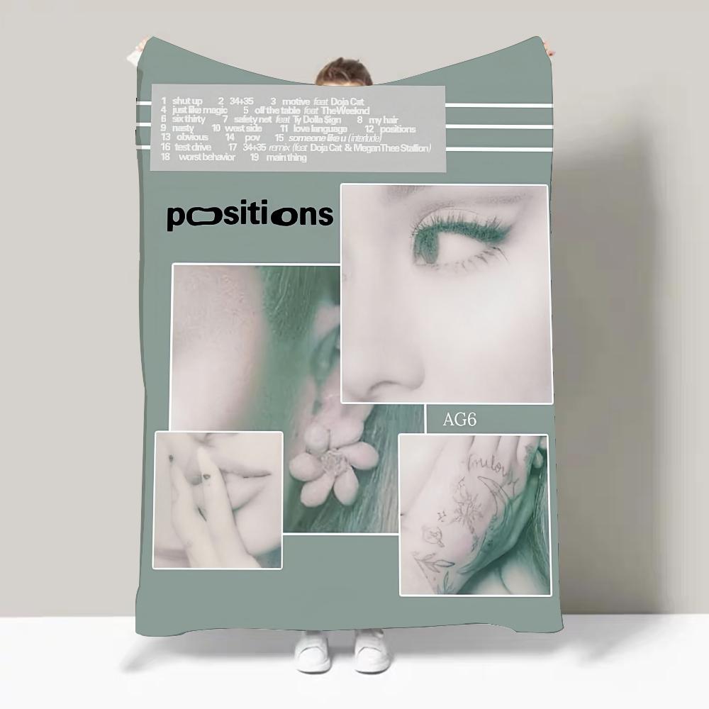 Singer A-Ariana G-Grande Hot Album Blanket Design Lightweight For Dorms, Naps, Living Room, Office,Sofa,All-Season