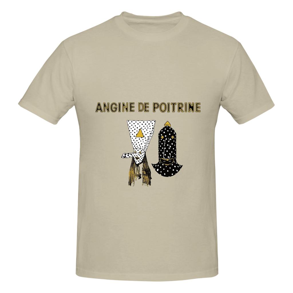 1 Piece Two Novelty Graphic 100 Cotton Tshirt Aangine De Poitrine Rock Tees Tops For Unisex
