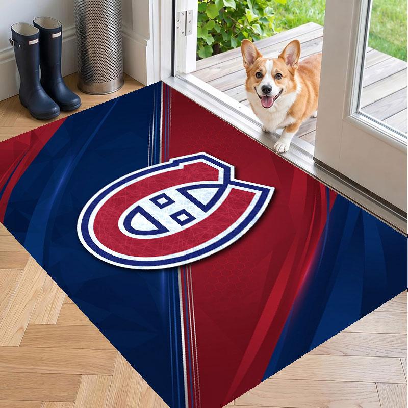 Soft Floor Carpet Montreal Canadiens Pattern Area Rug Decorative Mat For Home Room Decoration