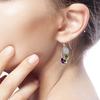 Серьги Bluelans с подвесками из лунного камня, маркиза, искусственный круглый крючок, винтажные серьги с изумрудом и аметистом