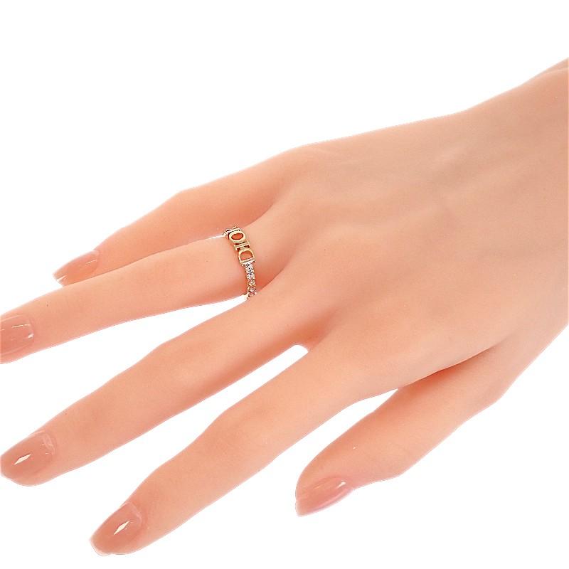 Dior  R2700WOMCY_D12P #10.5(JP Size) ring pink/gold metal/crystal Women