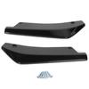 Universal Modified Spoiler Glossy Black Rear Bumper Protective Cover Lip Diffuser Splitter Deflector