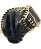 ZETT Winning Road Soft Baseball B BRCB33512F Catcher's Mitt, Black/Pastel (1932),
