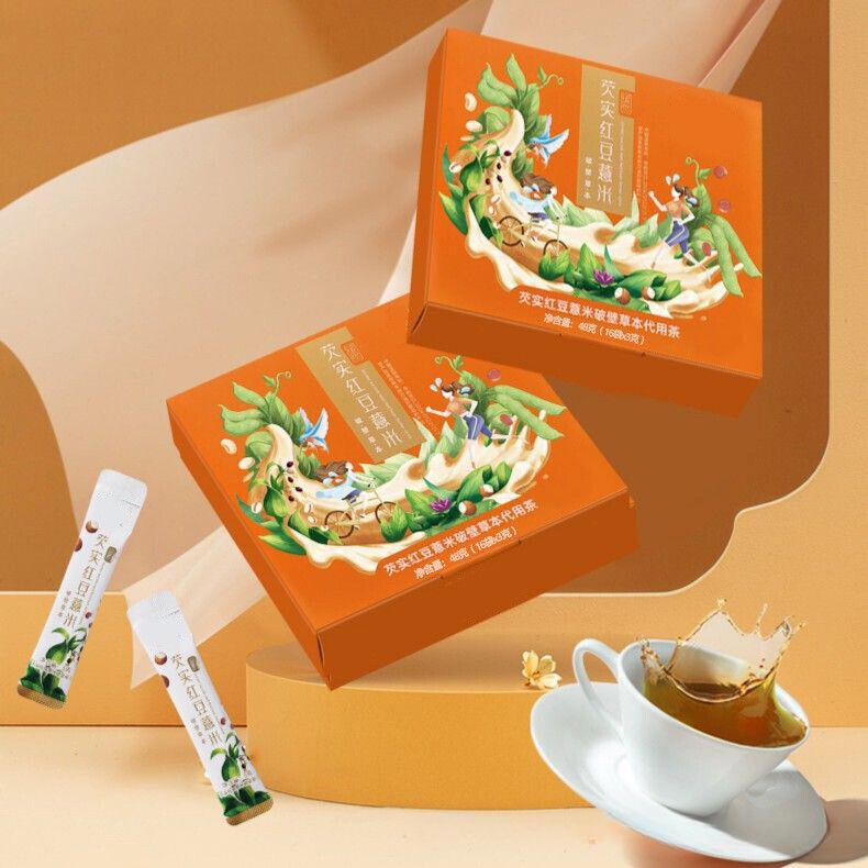 Чай из красной фасоли и семян коикса Gorgon Fruit Чай из красной фасоли и семян коикса в пакетиках
