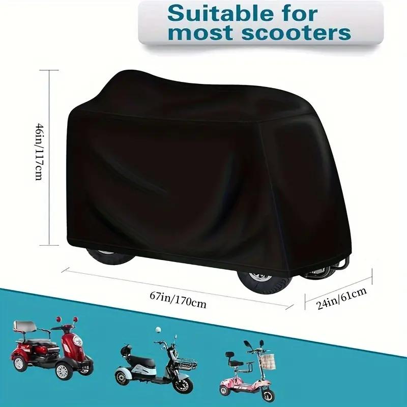 Водонепроницаемый чехол для электросамоката - Чехлы для транспортных средств для электроскутеров с защитой от пыли и ультрафиолета, простые в использовании и хранении