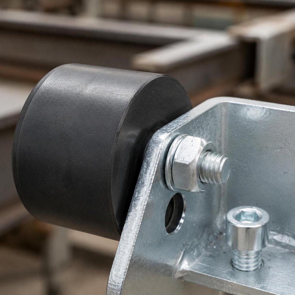 Girder Trolley Stopper Shock Absorbing Crane Anti Collision Rail Stop