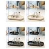 Space Saving Desktop Storage Tray Stainless Steel Rod Makeup Storage Display Stand  Kitchen